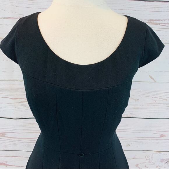 Calvin Klein black a-line dress retro look - Picture 2 of 8